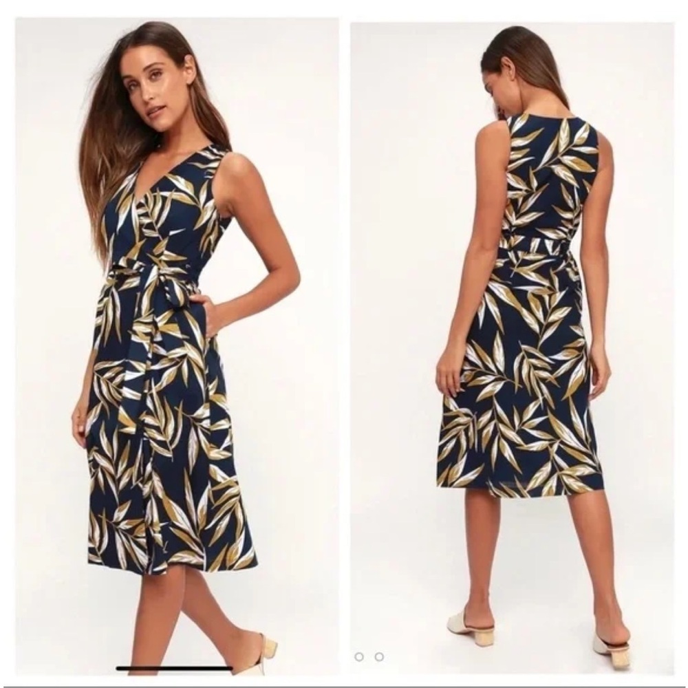 NWT Palm midi dress